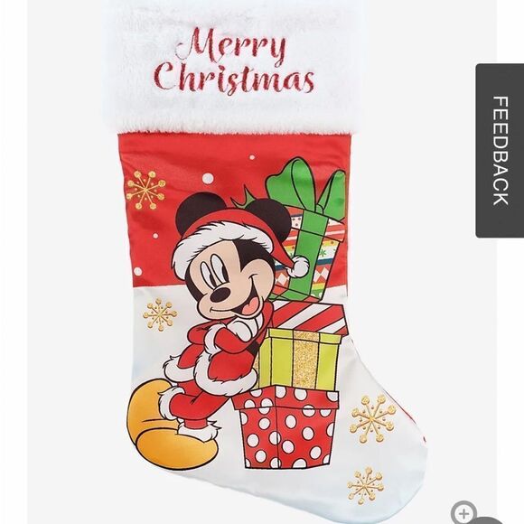 Disney Mickey Mouse Christmas Stocking NWT - Picture 1 of 5